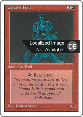 Magic: The Gathering - Uthden Troll - Fourth Edition