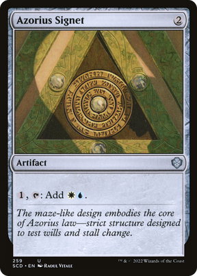 Magic: The Gathering - Azorius Signet - Starter Commander Decks