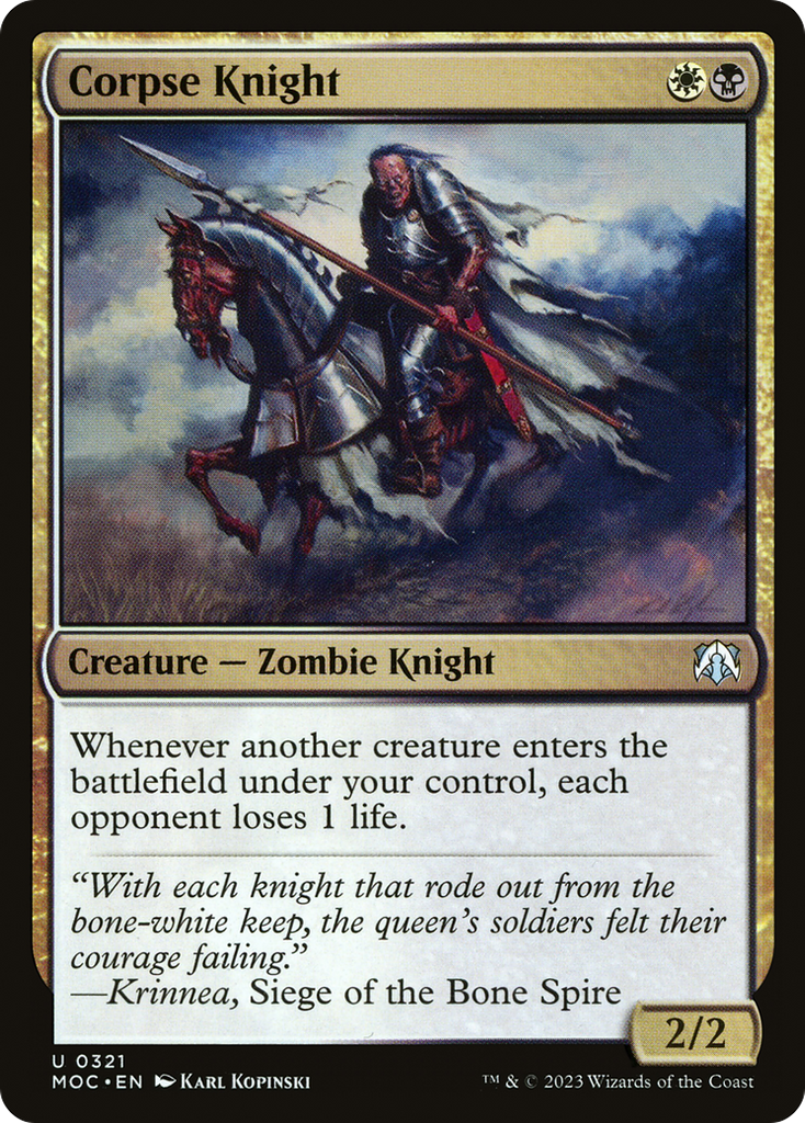 Magic: The Gathering - Corpse Knight - March of the Machine Commander