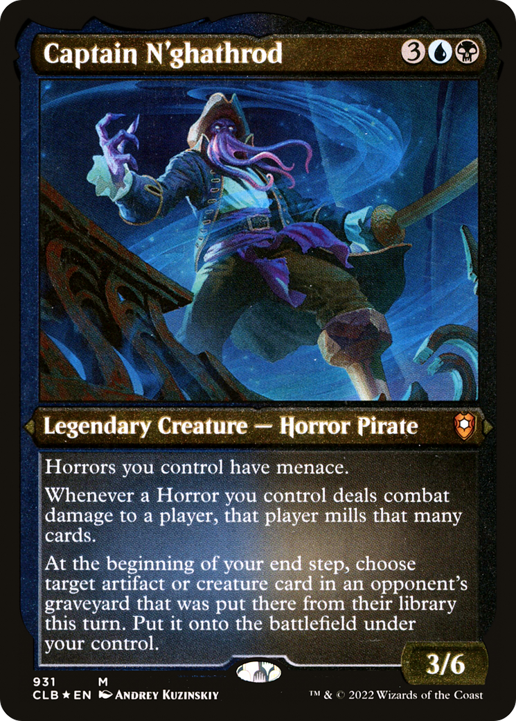 Magic: The Gathering - Captain N'ghathrod Foil - Commander Legends: Battle for Baldur's Gate