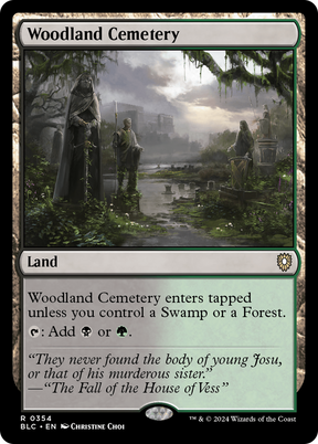Magic: The Gathering - Woodland Cemetery - Bloomburrow Commander
