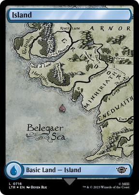 Magic: The Gathering - Island #716 Foil - The Lord of the Rings: Tales of Middle-earth