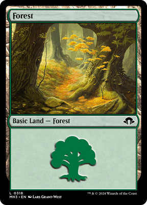 Magic: The Gathering - Forest #318 Foil - Modern Horizons 3