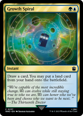 Magic: The Gathering - Growth Spiral Foil - Doctor Who