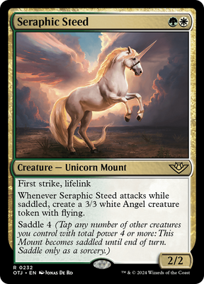 Magic: The Gathering - Seraphic Steed Foil - Outlaws of Thunder Junction