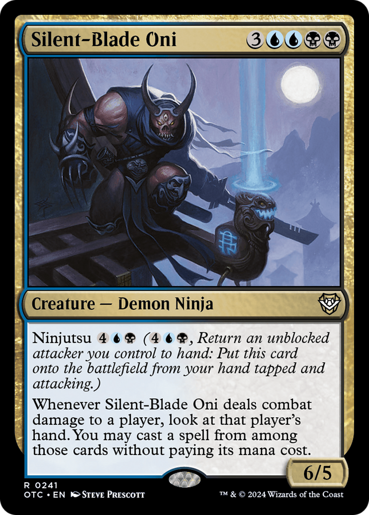 Magic: The Gathering - Silent-Blade Oni - Outlaws of Thunder Junction Commander