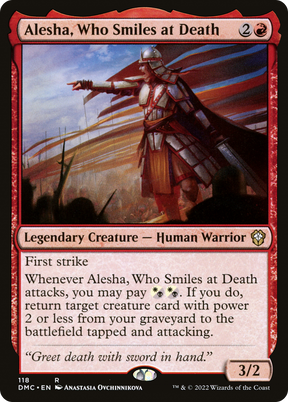 Magic: The Gathering - Alesha, Who Smiles at Death - Dominaria United Commander