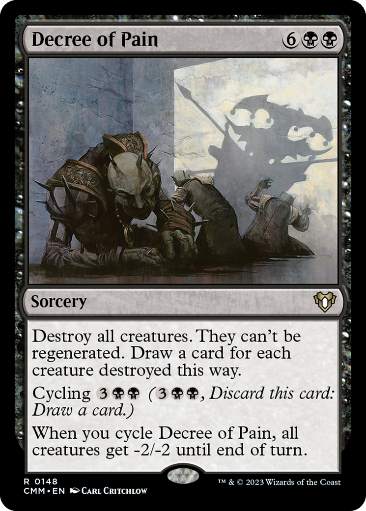 Magic: The Gathering - Decree of Pain - Commander Masters