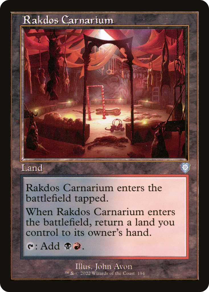 Magic: The Gathering - Rakdos Carnarium - The Brothers' War Commander