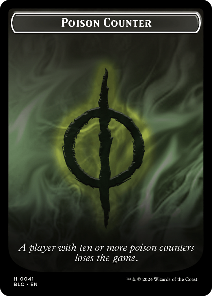 Magic: The Gathering - Poison Counter - Bloomburrow Commander Tokens