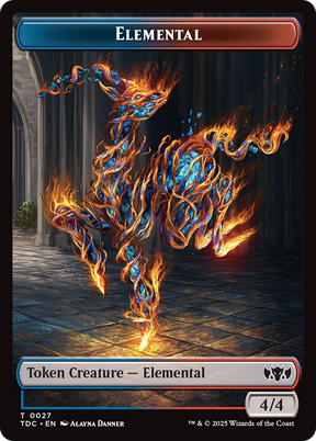 Magic: The Gathering - Elemental Token - Tarkir: Dragonstorm Commander Tokens