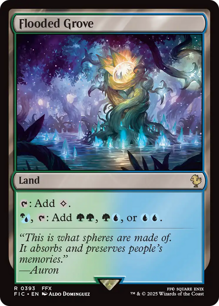 Magic: The Gathering - Flooded Grove - Final Fantasy Commander