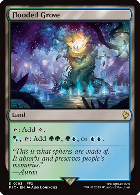 Magic: The Gathering - Flooded Grove - Final Fantasy Commander
