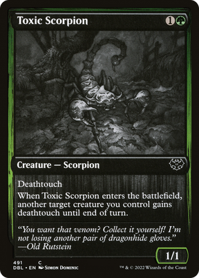 Magic: The Gathering - Toxic Scorpion Foil - Innistrad: Double Feature
