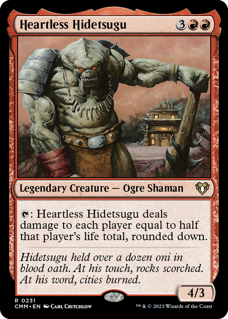 Magic: The Gathering - Heartless Hidetsugu Foil - Commander Masters