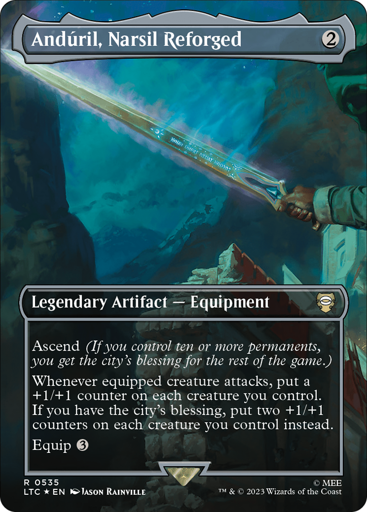 Magic: The Gathering - Andúril, Narsil Reforged Foil - Tales of Middle-earth Commander