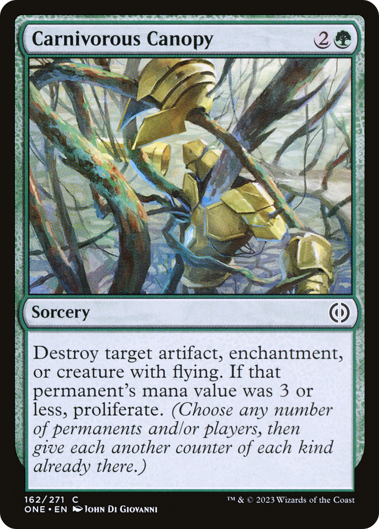 Magic: The Gathering - Carnivorous Canopy Foil - Phyrexia: All Will Be One