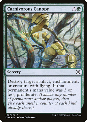 Magic: The Gathering - Carnivorous Canopy Foil - Phyrexia: All Will Be One