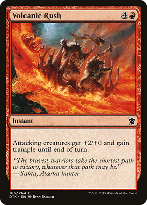 Magic: The Gathering - Volcanic Rush Foil - Dragons of Tarkir