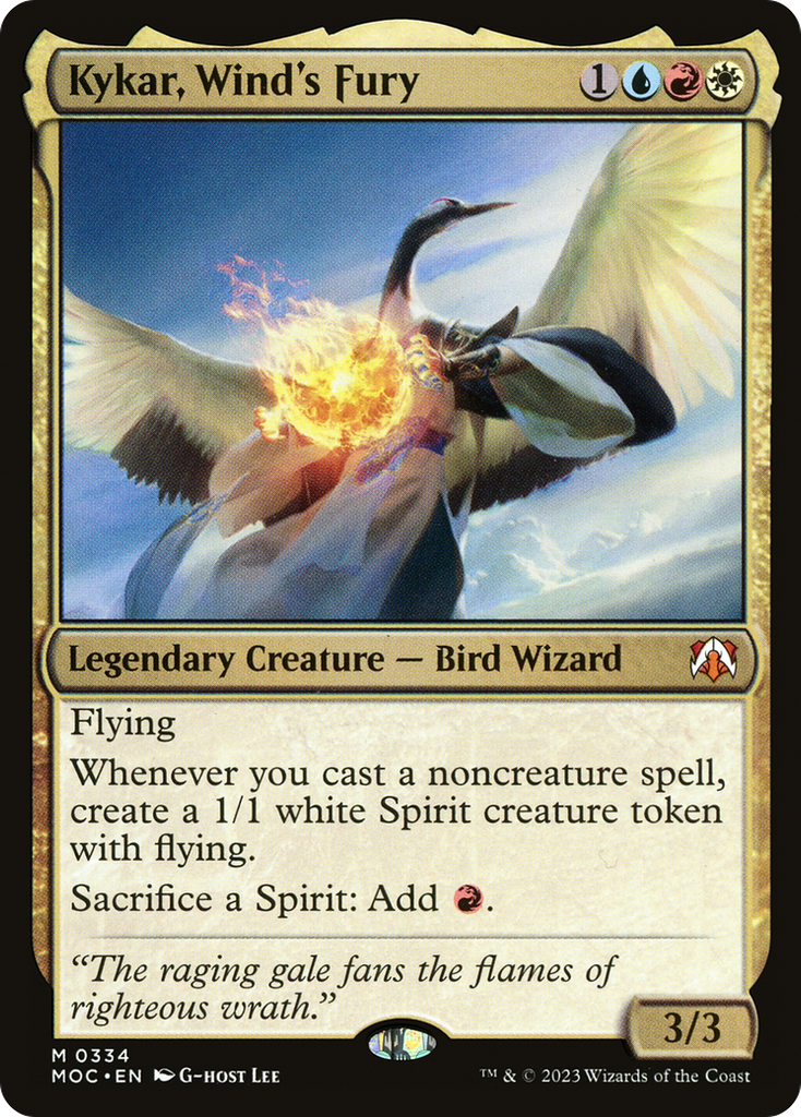 Magic: The Gathering - Kykar, Wind's Fury - March of the Machine Commander