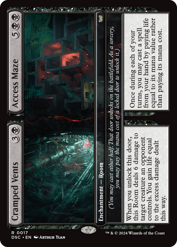 Magic: The Gathering - Cramped Vents // Access Maze - Duskmourn: House of Horror Commander