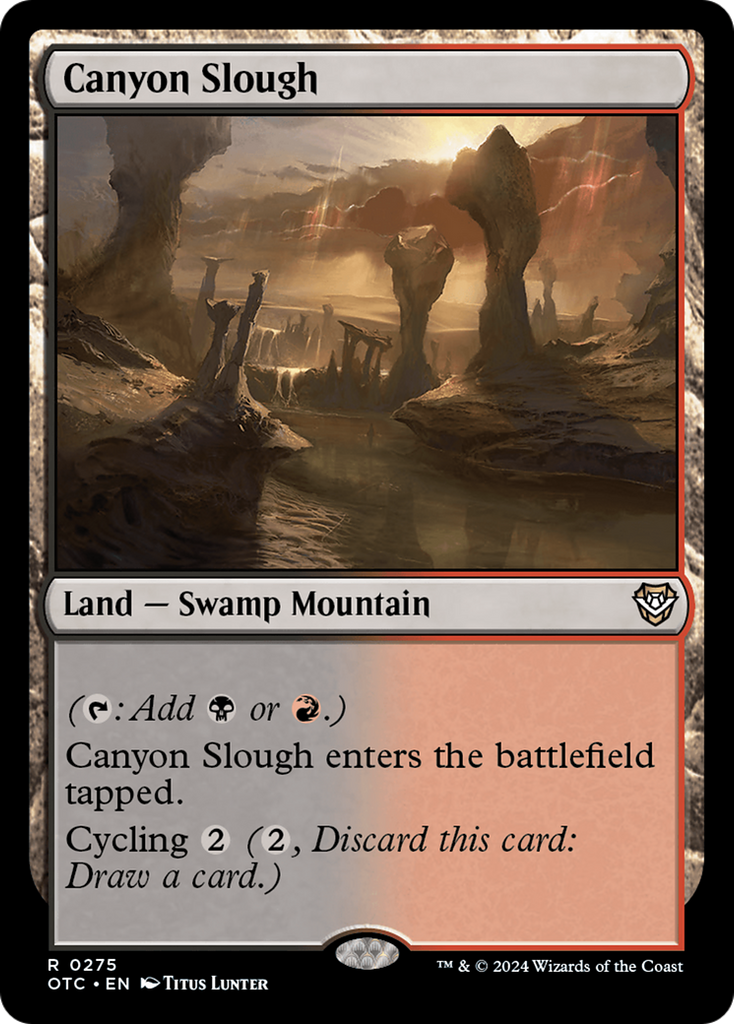 Magic: The Gathering - Canyon Slough - Outlaws of Thunder Junction Commander