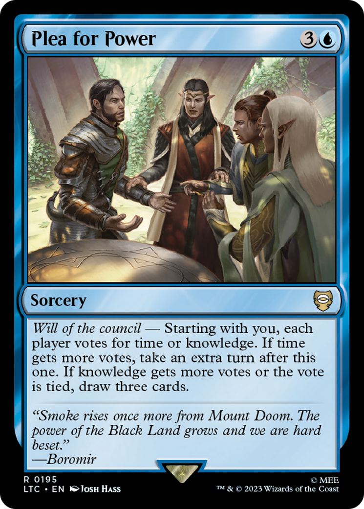 Magic: The Gathering - Plea for Power - Tales of Middle-earth Commander