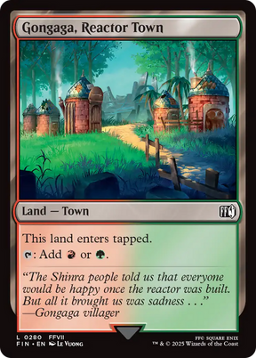 Magic: The Gathering - Gongaga, Reactor Town Foil - Final Fantasy