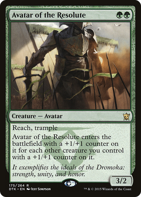 Magic: The Gathering - Avatar of the Resolute Foil - Dragons of Tarkir