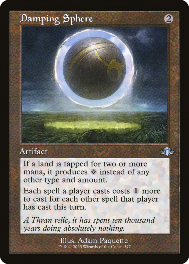 Magic: The Gathering - Damping Sphere Foil - Dominaria Remastered