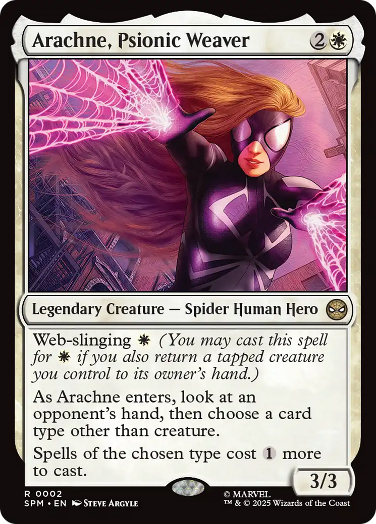 Magic: The Gathering - Arachne, Psionic Weaver Foil - Marvel's Spider-Man