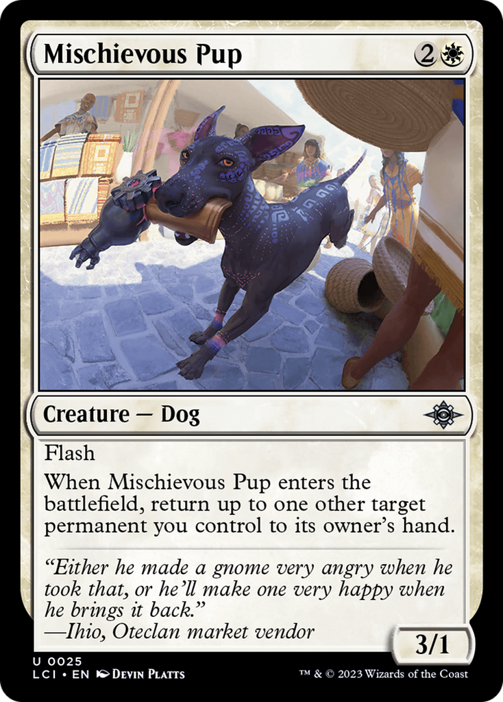 Magic: The Gathering - Mischievous Pup - The Lost Caverns of Ixalan