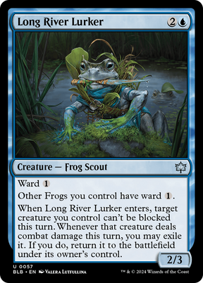 Magic: The Gathering - Long River Lurker Foil - Bloomburrow