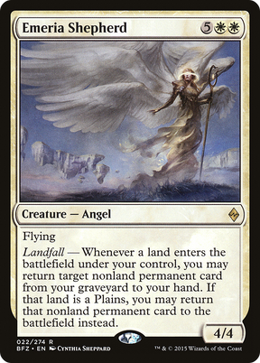 Magic: The Gathering - Emeria Shepherd Foil - Battle for Zendikar