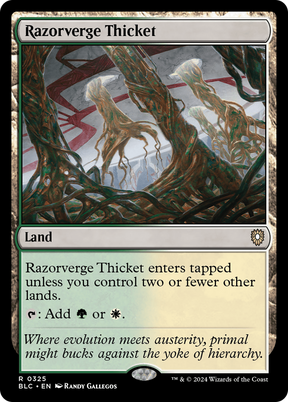 Magic: The Gathering - Razorverge Thicket - Bloomburrow Commander