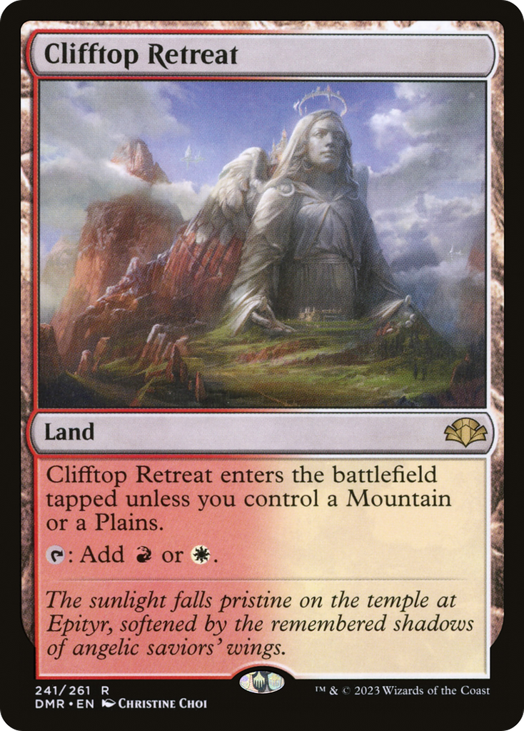 Magic: The Gathering - Clifftop Retreat Foil - Dominaria Remastered