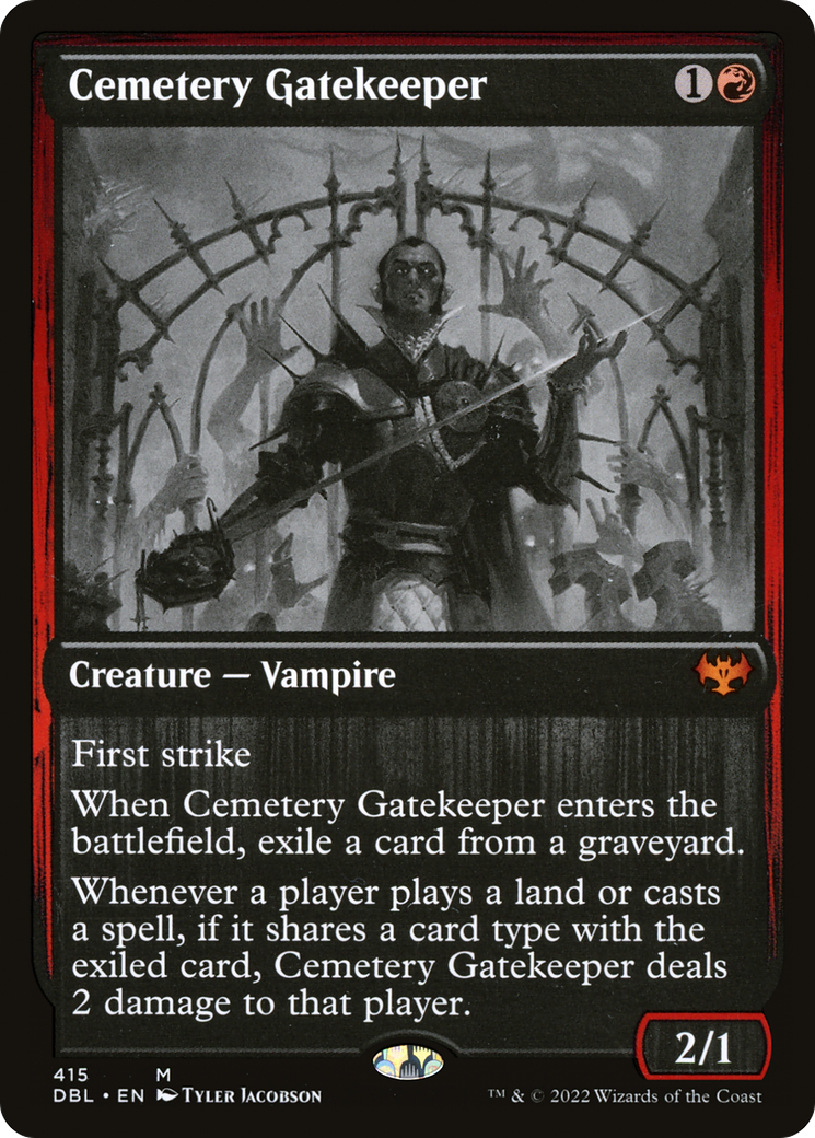 Magic: The Gathering - Cemetery Gatekeeper Foil - Innistrad: Double Feature