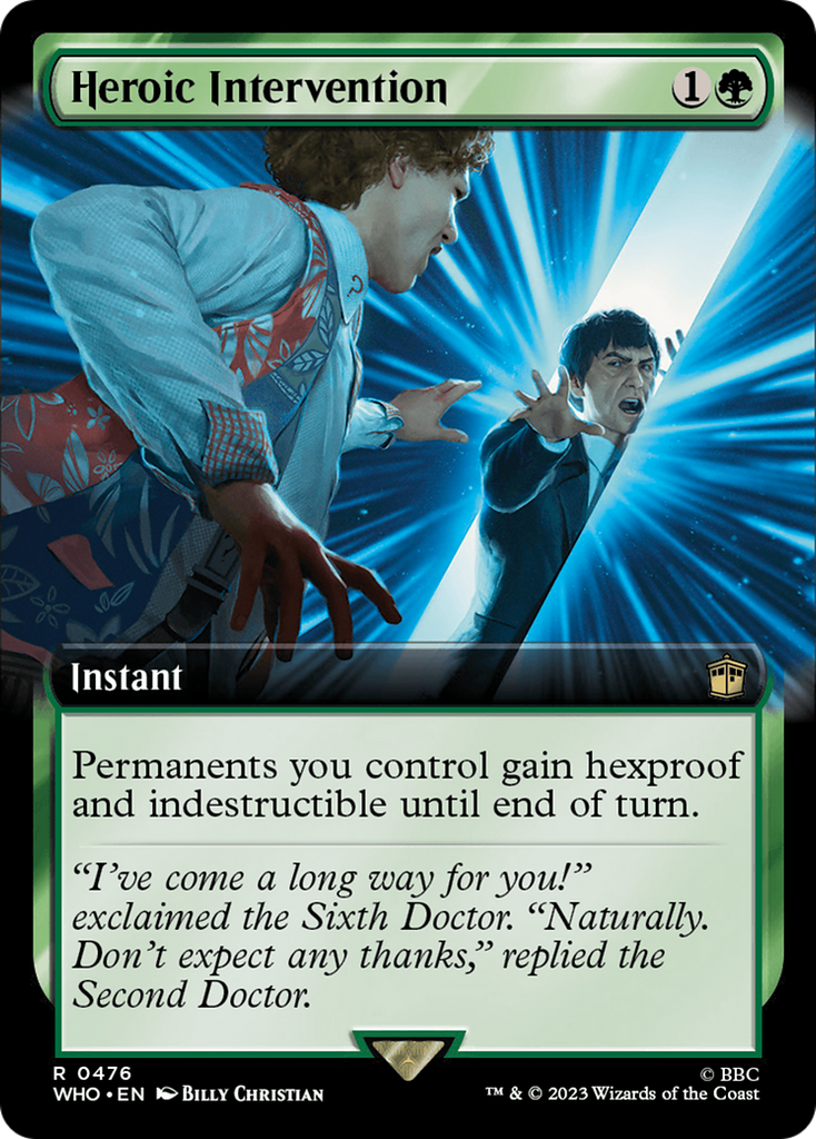 Magic: The Gathering - Heroic Intervention Foil - Doctor Who