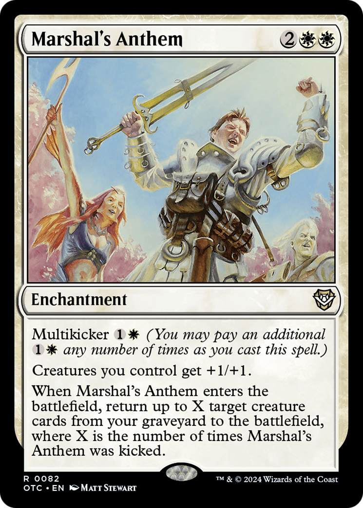 Magic: The Gathering - Marshal's Anthem - Outlaws of Thunder Junction Commander