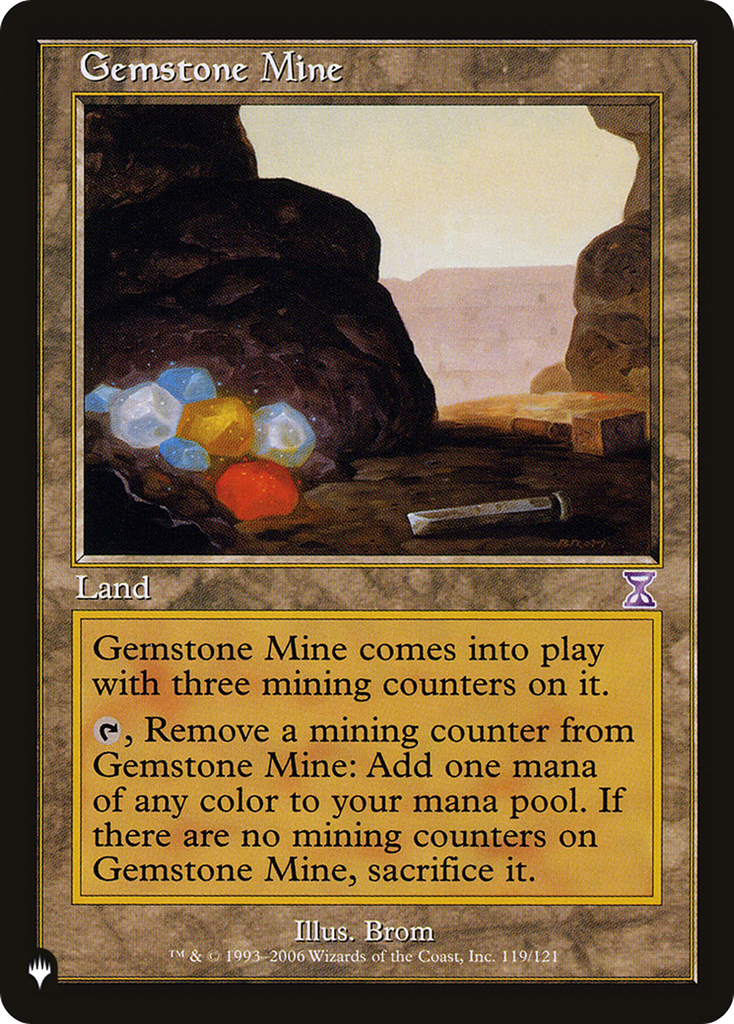 Magic: The Gathering - Gemstone Mine - The List