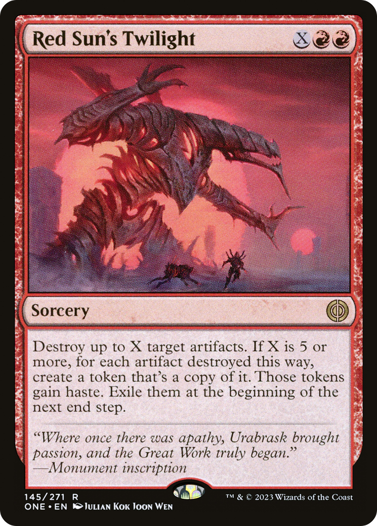 Magic: The Gathering - Red Sun's Twilight - Phyrexia: All Will Be One