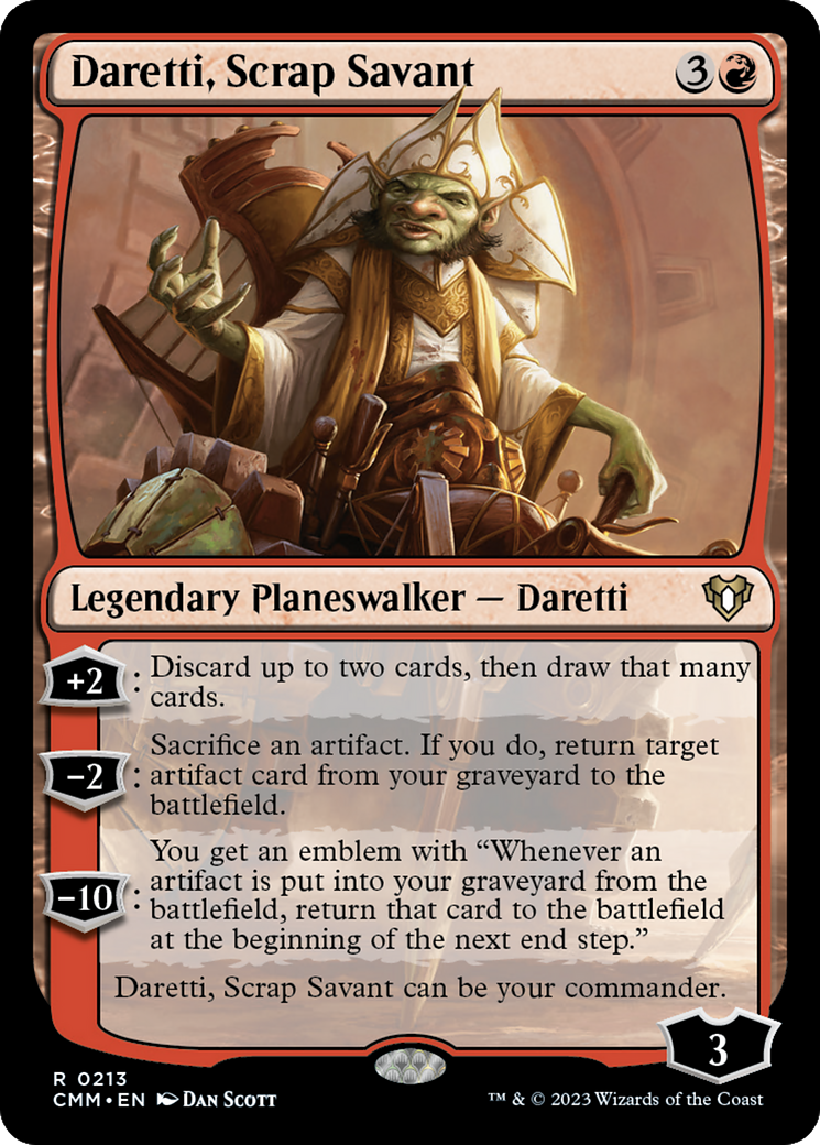 Magic: The Gathering - Daretti, Scrap Savant - Commander Masters