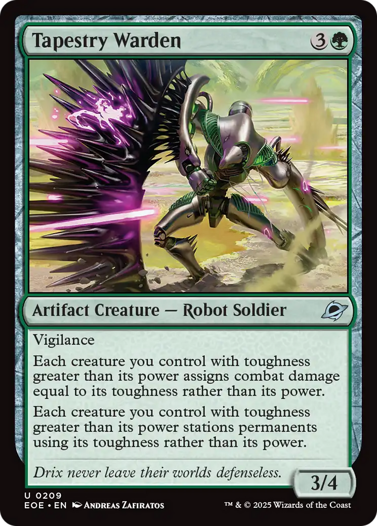 Magic: The Gathering - Tapestry Warden Foil - Edge of Eternities