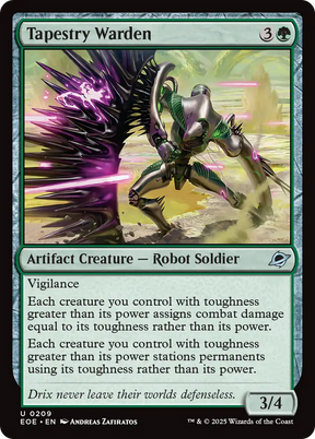 Magic: The Gathering - Tapestry Warden Foil - Edge of Eternities