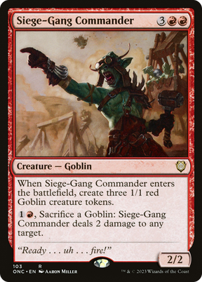 Magic: The Gathering - Siege-Gang Commander - Phyrexia: All Will Be One Commander
