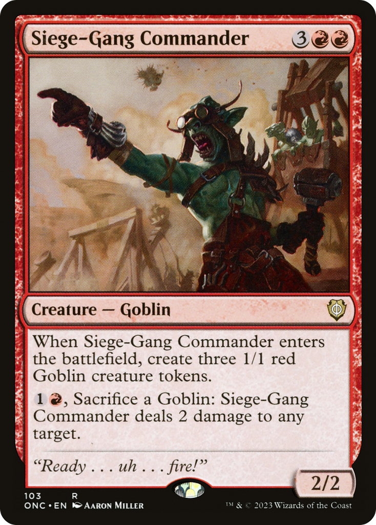 Magic: The Gathering - Siege-Gang Commander - Phyrexia: All Will Be One Commander