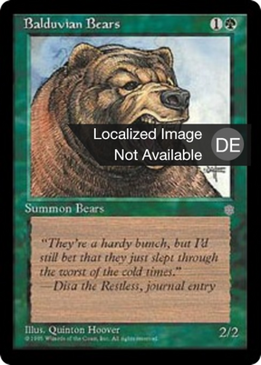 Magic: The Gathering - Balduvianische Bären - Ice Age