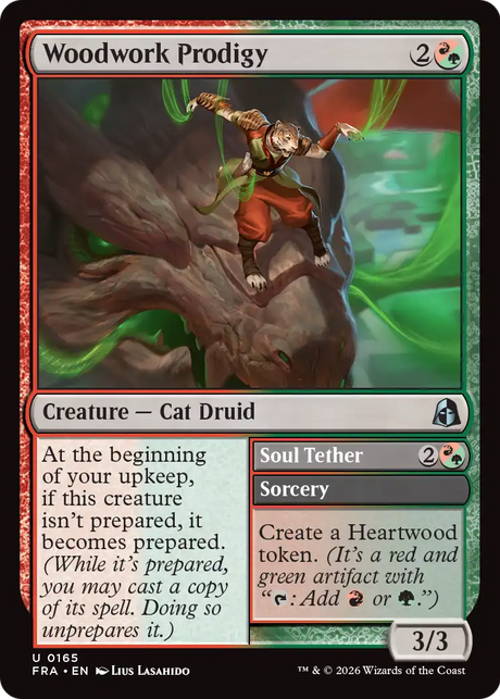 Magic: The Gathering - Woodwork Prodigy // Soul Tether Foil - Reality Fracture