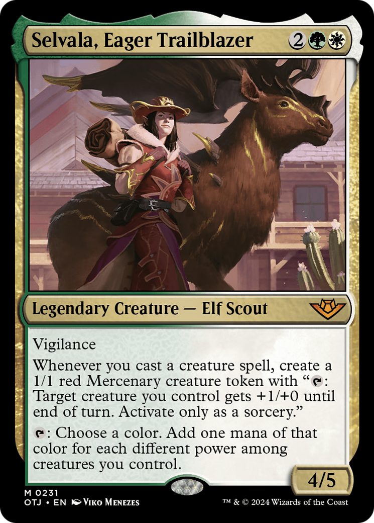 Magic: The Gathering - Selvala, Eager Trailblazer Foil - Outlaws of Thunder Junction