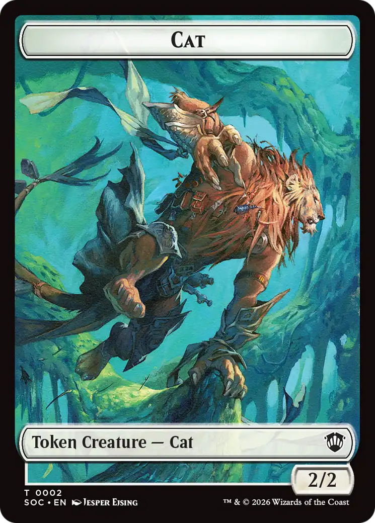 Magic: The Gathering - Cat Token - Secrets of Strixhaven Commander Tokens